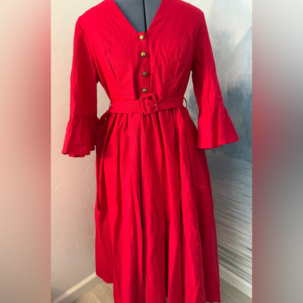 Elegant Classic Red Dress! #108 - Picture 2 of 6